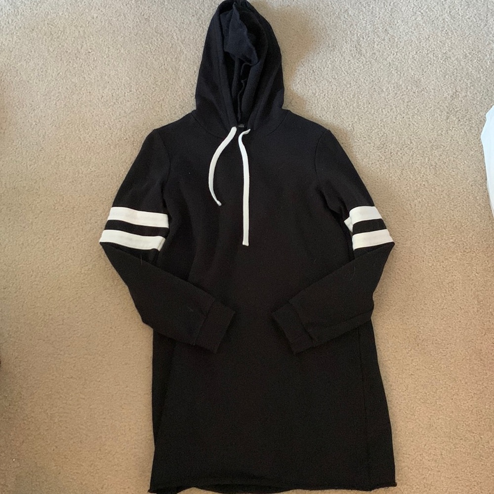Black Sweatshirt Dress
